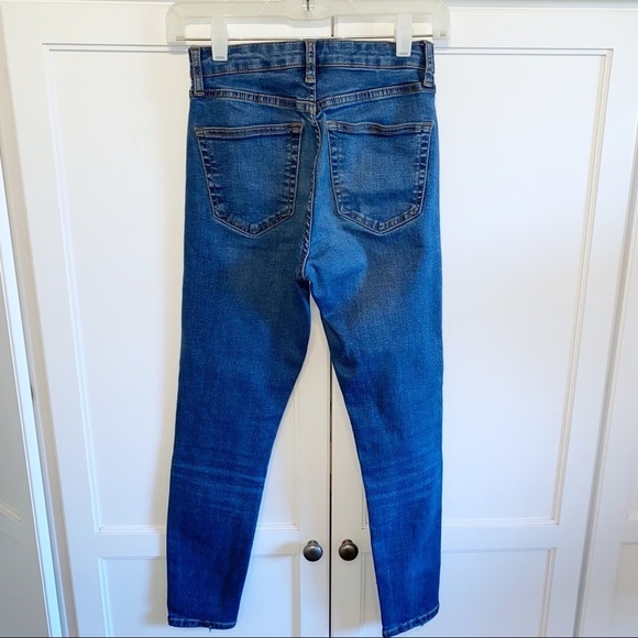 TopShop | High Rise Skinny Moto Jean - Picture 3 of 9